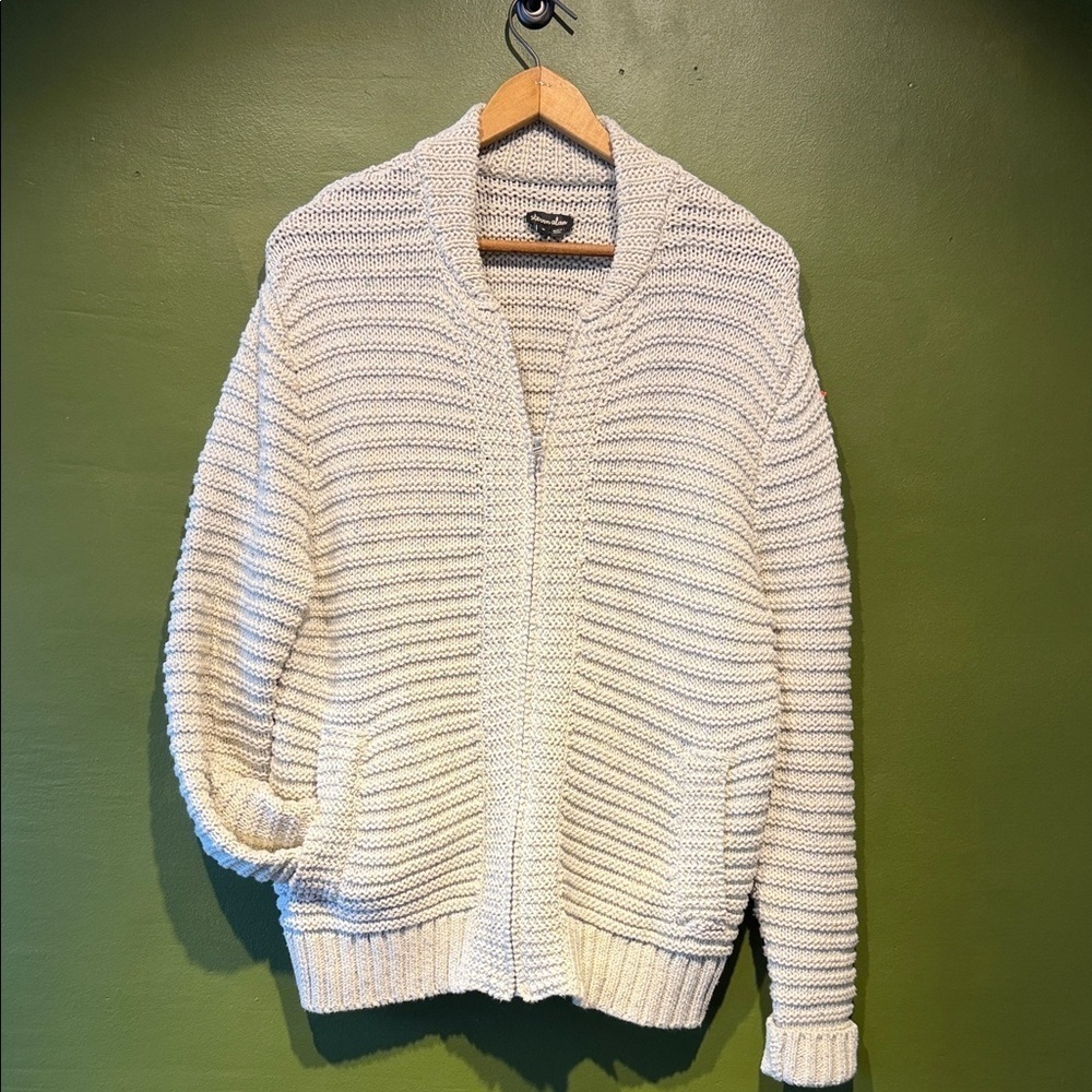 Steven Alan Grey Zip-Up Sweater